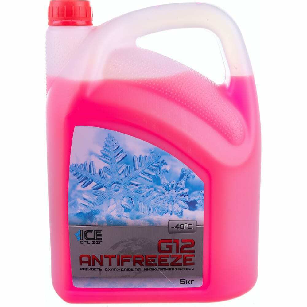 Антифриз Ice Cruizer G12-40 (5кг) красный ICE CRUIZER, IC11504